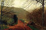 John Atkinson Grimshaw Canvas Paintings - Forge Valley Scarborough